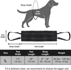 SunGrow Adjustable Dog Lift Harness, Large slide 2 of 3