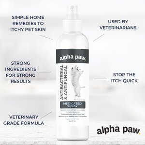 Alpha Paw Antibacterial & Antifungal Medicated Dog & Cat Spray, 4-fl oz bottle