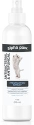 Alpha Paw Antibacterial & Antifungal Medicated Dog & Cat Spray, 4-fl oz bottle slide 1 of 6