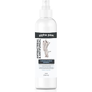 Alpha Paw Antibacterial & Antifungal Medicated Dog & Cat Spray, 4-fl oz bottle