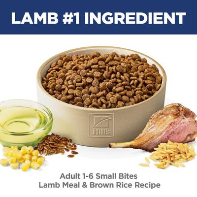 Show full view: Hill's Science Diet Adult Small Bites Lamb Meal & Brown Rice Recipe Dry Dog Food, 33-lb bag slide 4 of 13