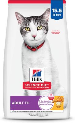HILL'S SCIENCE DIET Senior Adult 11+ Chicken Recipe Dry Cat Food