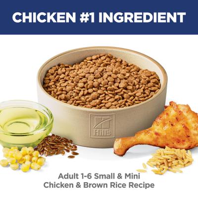 Show full view: Hill's Science Diet Adult Small Breed & Mini Breed Chicken Meal & Rice Recipe Dry Dog Food, 15.5-lb bag slide 4 of 13