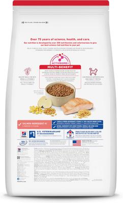 Show full view: Hill's Science Diet Adult Salmon & Brown Rice Recipe Dry Cat Food, 15-lb bag slide 3 of 12