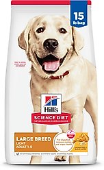 Hill's Science Diet Adult Large Breed Light Weight Management with Chicken Meal & Barley Dry Dog Food, 15-lb bag