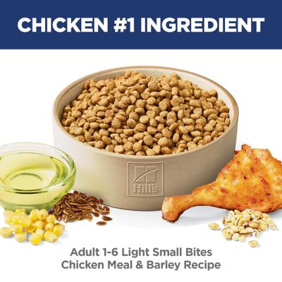 Show full view: Hill's Science Diet Adult Light Weight Management Small Bites with Chicken Meal & Barley Dry Dog Food, 15-lb bag slide 4 of 13