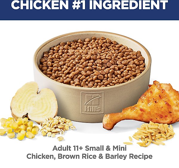 Hill's Science Diet Adult 11+ Small & Mini Chicken Meal, Barley & Brown Rice Recipe Dry Dog Food
