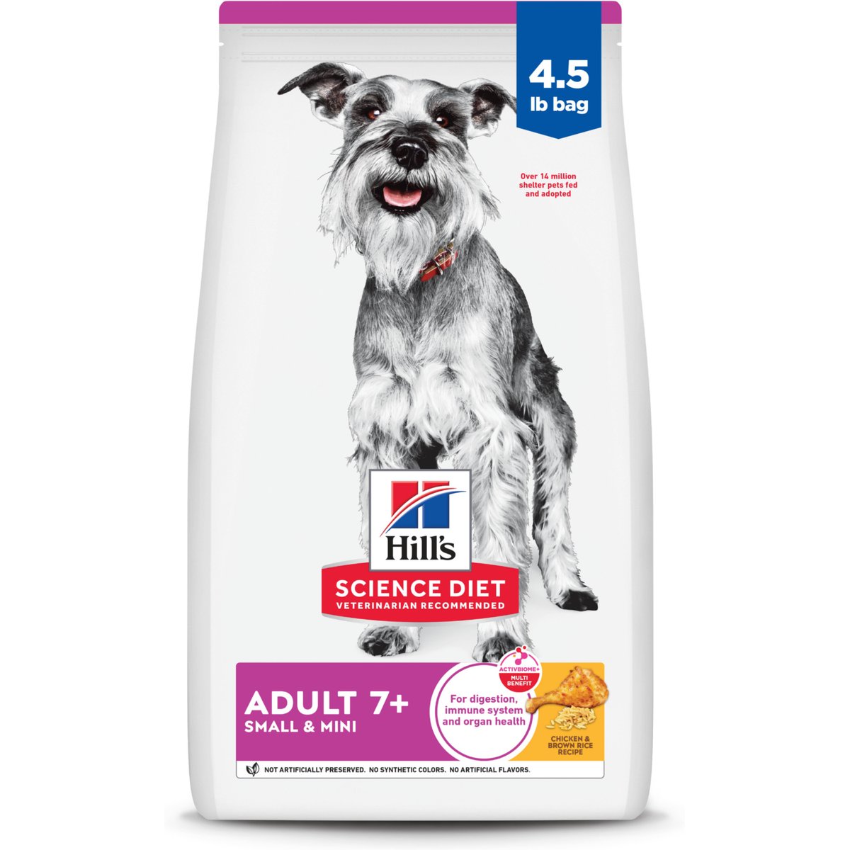 Hill's Science Diet Mature Adult Small & Toy Breed Dry Dog Food, 4.5lb