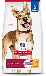 Hill's Science Diet Adult Chicken & Barley Recipe Dry Dog Food, 5-lb bag