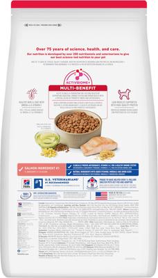 Show full view: Hill's Science Diet Adult Salmon & Brown Rice Recipe Dry Dog Food, 33-lb bag slide 3 of 12