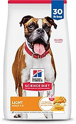 Hill's Science Diet Adult Light Weight Management with Chicken Meal & Barley Dry Dog Food, 30-lb bag