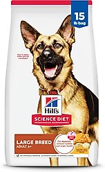 Hill's Science Diet Senior Adult 6+ Large Breed Chicken Meal, Barley & Rice Dry Dog Food, 15-lb bag