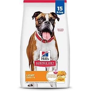 Hill's Science Diet Adult Light Weight Management with Chicken Meal & Barley Dry Dog Food, 15-lb bag