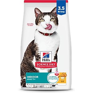 Hill's Science Diet Senior Adult 11+ Indoor Age Defying Dry Cat Food, 3.5-lb bag