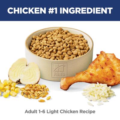 Show full view: Hill's Science Diet Adult Light Weight Management Chicken Recipe Dry Cat Food, 7-lb bag slide 4 of 13
