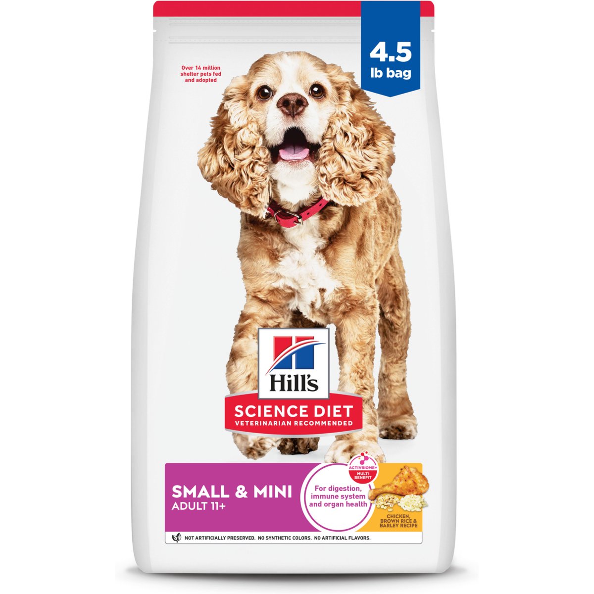 Hill's Science Diet Senior 11+ Small Breed Dog Food, 4.5-lb bag