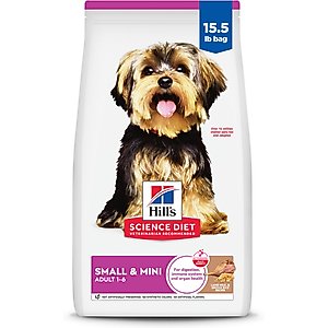 Hill's Science Diet Adult Small Breed & Mini Breed Lamb Meal & Rice Recipe Dry Dog Food, 15.5-lb bag