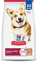 Hill's Science Diet Adult Small Bites Lamb Meal & Brown Rice Recipe Dry Dog Food, 33-lb bag