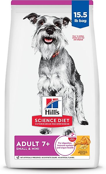 Hill's Science Diet Senior Adult 7+ Small & Mini Chicken Meal, Barley & Brown Rice Recipe Dry Dog Food