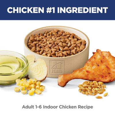Show full view: Hill's Science Diet Adult Indoor Chicken Recipe Dry Cat Food, 7-lb bag slide 4 of 13