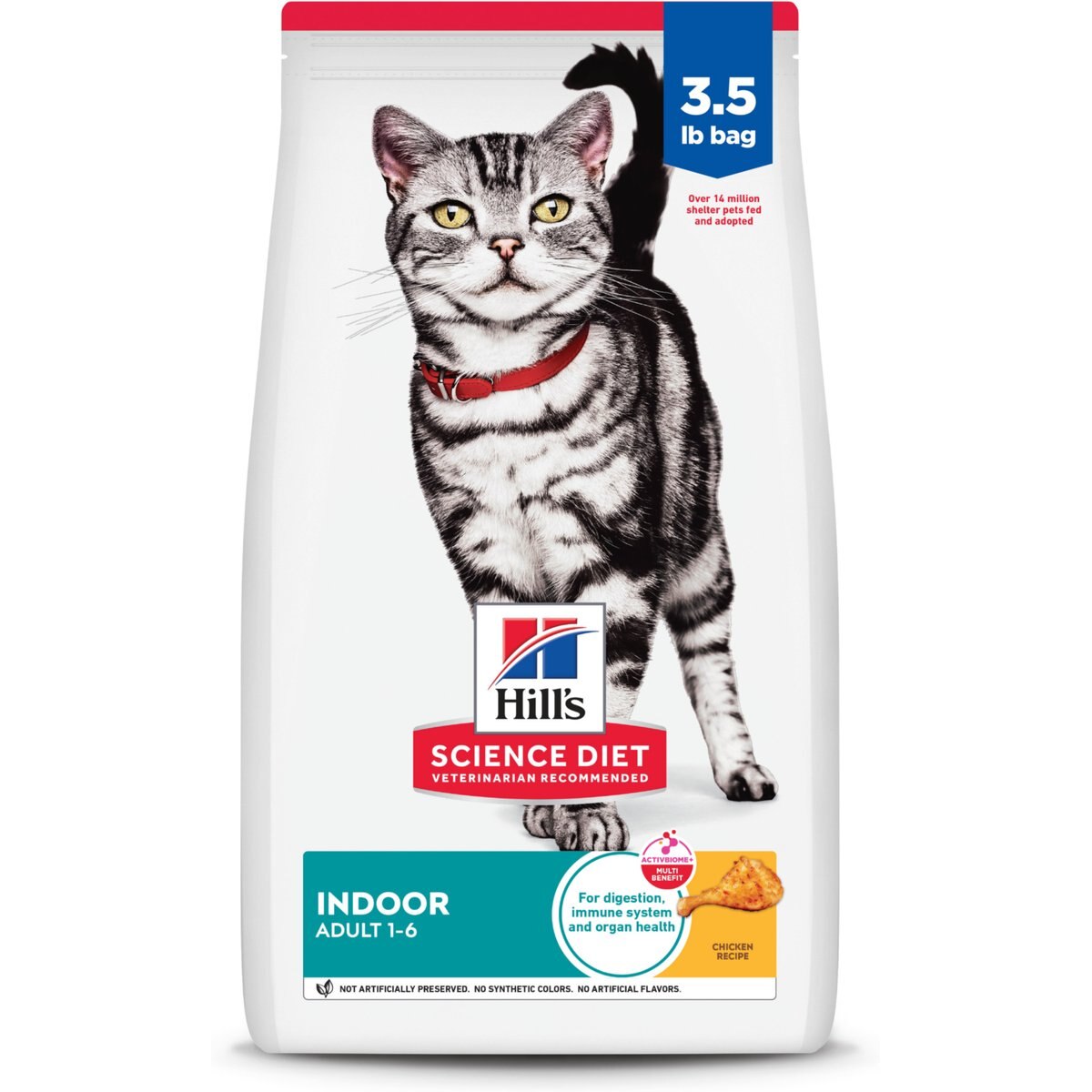 Hill's Science Diet Adult Indoor Chicken Recipe Dry Cat Food, 3.5-lb bag