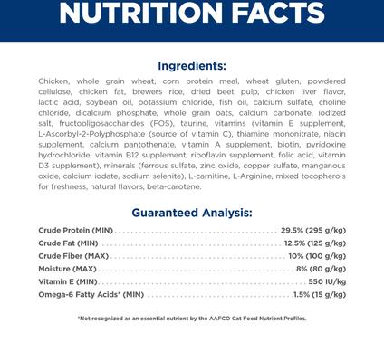 Show full view: Hill's Science Diet Senior Adult 7+ Indoor Chicken Recipe Dry Cat Food, 7-lb bag slide 7 of 13