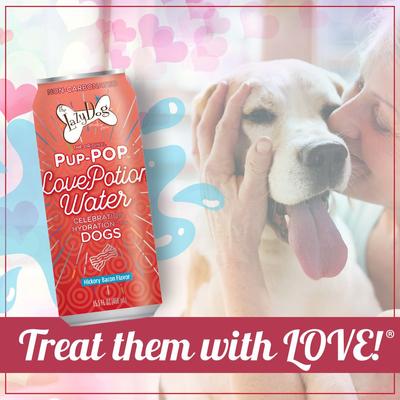 Show full view: The Lazy Dog Cookie Co. Pup-POP Love Potion Hickory Bacon Flavor Dog Treat, 15.5-oz can slide 4 of 5