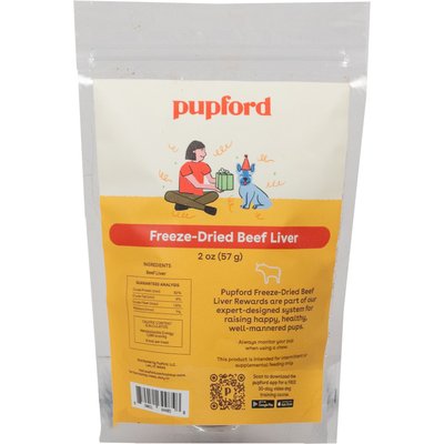 Pupford Pupford Beef Liver Freeze-Dried Limited Ingredient Dog Treats, 2-oz bag