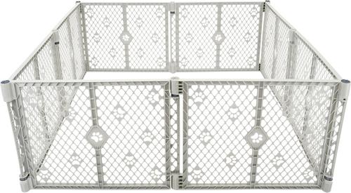 Show full view: MyPet Paws Petyard 8-Panel Dog Exercise Pen, Gray slide 4 of 11