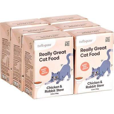 Tuft & Paw Tuft & Paw Really Great Cat Food Free Range Chicken & Rabbit High Protein Stew Wet Cat Food, 5.5-oz, case of 6