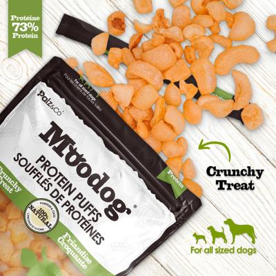 Show full view: Palz&Co Moodog Beef Protein Puffs Pumpkin & Oatmeal Flavor Crunchy Dog Treats, 1-oz bag slide 9 of 11