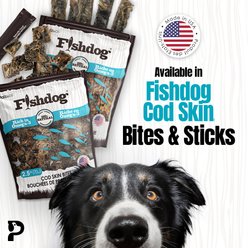 Palz&Co Fishdog Cod Skin Bites Cubes Crunchy Dog Treats, 2.5-oz bag slide 2 of 9