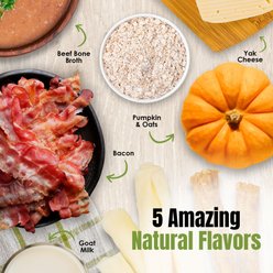 Palz&Co Moodog Beef Corium Collagen 11-inch Pumpkin & Oat Flavor Natural Dog Chew slide 2 of 9