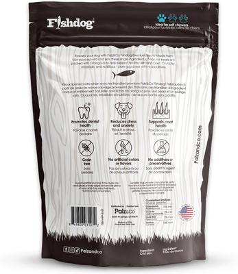 Show full view: Palz&Co Fishdog Cod Skin Bites Cubes Crunchy Dog Treats, 2.5-oz bag slide 3 of 10