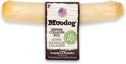 Palz&Co Moodog Beef Corium Collagen 7-inch Probiotics & Prebiotics Oat Flavor Natural Dog Chew