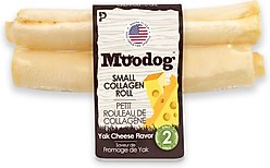 Palz&Co Moodog Beef Corium Collagen 5-inch Yak Cheese Flavor Natural Dog Chews, 2 count