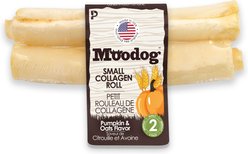 Palz&Co Moodog Beef Corium Collagen 5-inch Pumpkin & Oat Flavor Natural Dog Chews, 2 count