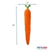 Show in main carousel: Petlou Luxe Carrot Squeaky Plush Dog Toy, Orange, 33-in slide 3 of 6
