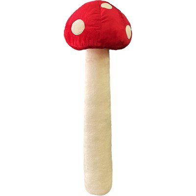 Petlou Petlou Mushroom Squeaky Plush Dog Toy, White, 29-in
