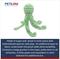 Show in main carousel: Petlou King Octopus Squeaky Plush Dog Toy, Green, 26-in slide 4 of 5