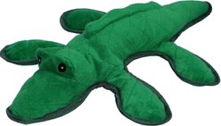 Petlou Bite Me Alligator Squeaky Plush Dog Toy, Green, 14-in