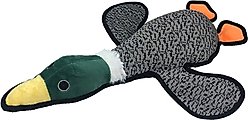 Petlou Farmhouse Mallard Duck Squeaky Plush Dog Toy, Grey, 21-in