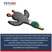 Petlou Floppy Duck Squeaky Plush Dog Toy
