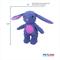 Show in main carousel: Petlou Dotty Friends 3.0 Rabbit Squeaky Plush Dog Toy, Purple, 13-in slide 4 of 6