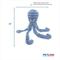 Show in main carousel: Petlou King Octopus Squeaky Plush Dog Toy, Blue, 26-in slide 3 of 6