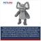 Show in main carousel: Petlou Zoo Friends Elephant Squeaky Plush Dog Toy, Grey, 16-in slide 4 of 5