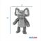 Show in main carousel: Petlou Zoo Friends Elephant Squeaky Plush Dog Toy, Grey, 16-in slide 3 of 5
