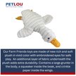 Petlou Ripples Farm Friends Duck Squeaky Plush Dog Toy