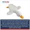 Show in main carousel: Petlou Farm Friends Goose Squeaky Plush Dog Toy, White, 36-in slide 4 of 6