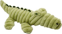 Petlou Zoo Friends Alligator Squeaky Plush Dog Toy, Green, 36-in